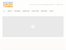Tablet Screenshot of matthewssurgerycenter.com